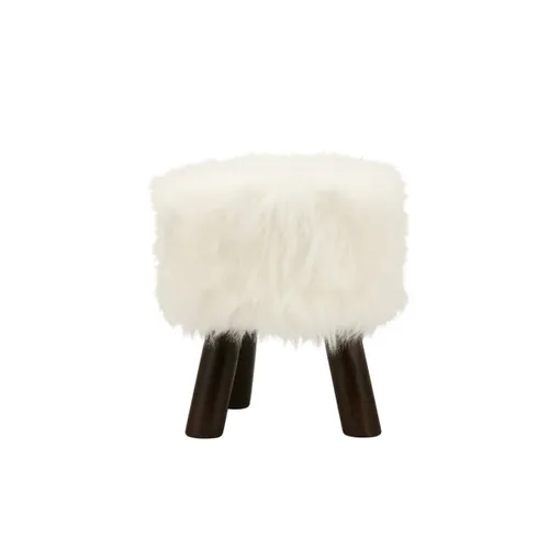 BANCO 28x34CM SHAGGY BLANCO en Blanco - Butacas, banquetas y puffs, Uruguay | Decohogar
