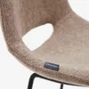 Taburete Zahara - marrón y acero con acabado negro altura 65 cm en Marrón - Butacas, banquetas y puffs, Uruguay | Kavehome, vista 3 de 9