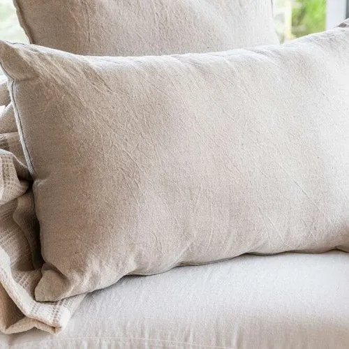 ALMOHADON PAZ - LINO BEIGE - 70 X 43 en Beige - Textiles, Uruguay | La Iberica