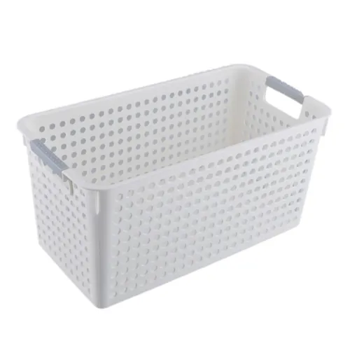 Cesto Almacenamiento Angosto Grande en Blanco - Canastos, Uruguay | Buho Store