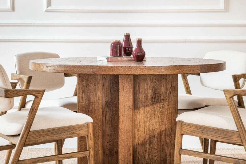 MESA COMEDOR GALERIE - HAYA MACIZA - 1.20 MTS en Marrón - Mesas de comedor, Uruguay | La Iberica, vista 5