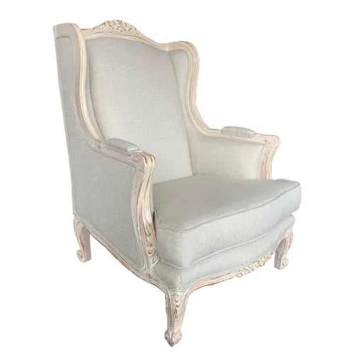 Bergere Esculturada en Beige - Butacas, banquetas y puffs, Uruguay | Fabrica Italiana