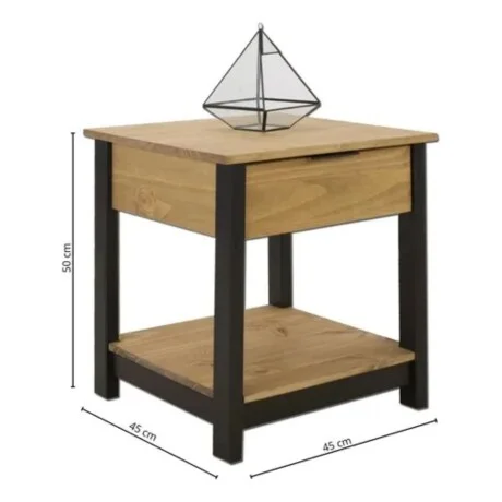 Promo 2 Mesa De Luz Linea Denise en Madera natural - Mesas de luz, Uruguay | La Cueva Muebles, vista 11