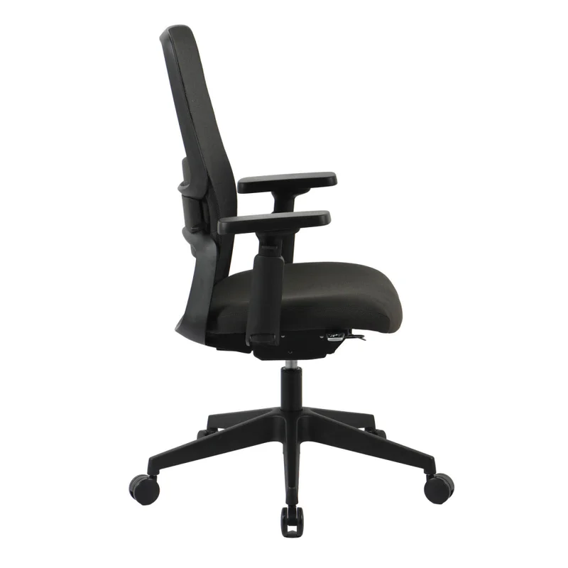 Silla De Oficina Malla-y-polipropileno Negro M2 en Negro - Sillas de escritorio, Uruguay | Divino, vista 4