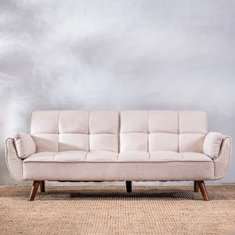 Sofá Cama Frida 3 Cuerpos - Beige en Beige - Sillones y sofás, Uruguay | Aihaus