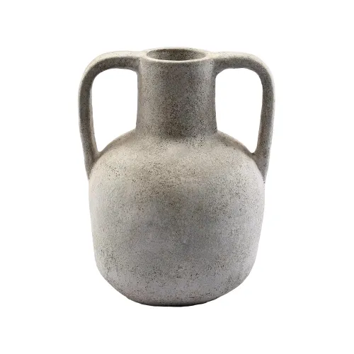 Jarrón Decorativo Teo Terracota Blanco Blanco Lavado en Blanco - Jarrones, Uruguay | Divino