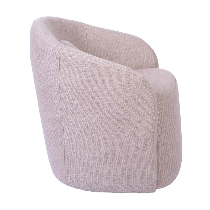 Butaca Giratoria Tela Natural-beige Paris Beige en Beige - Butacas, banquetas y puffs, Uruguay | Divino, vista 4
