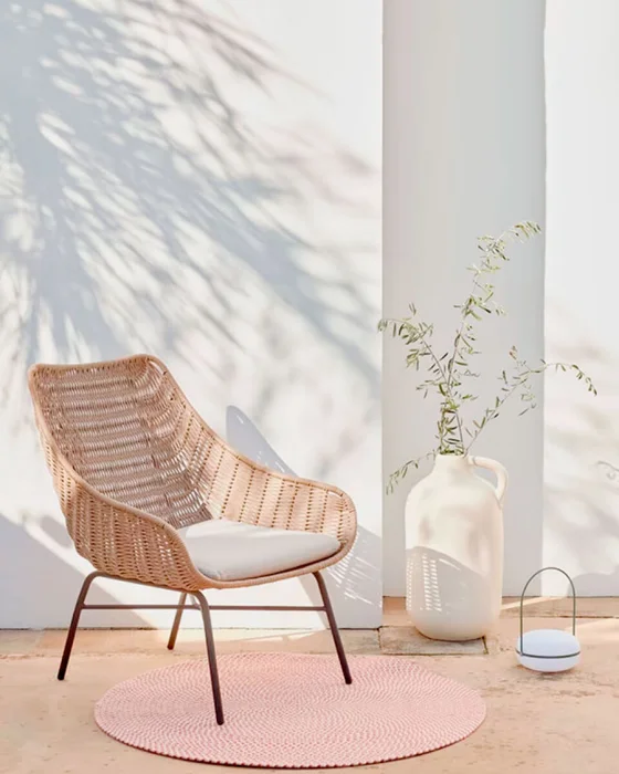 Butaca Abeli de cuerda beige en Beige - Butacas, banquetas y puffs, Uruguay | Kavehome, vista 2