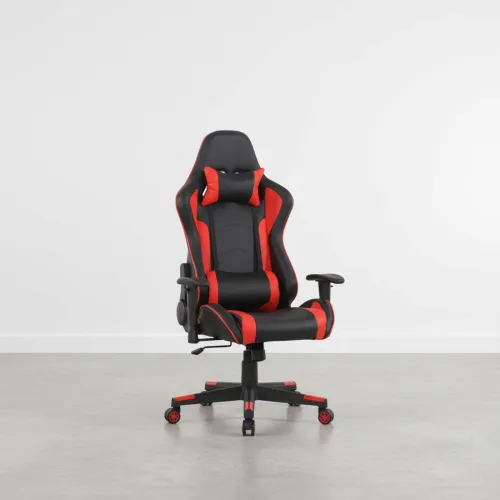 Silla Gamer Pu-y-metal Negro Up D-306 en NEG/ROJO - Escritorios y sillas de escritorio, Uruguay | Divino