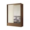 Ropero Demócrata 2 Puertas Corredizas y Espejo - Linea Fit - Marrón/Arena en Multicolor - Roperos y placares, Uruguay | Rústico Hogar, vista 1 de 4