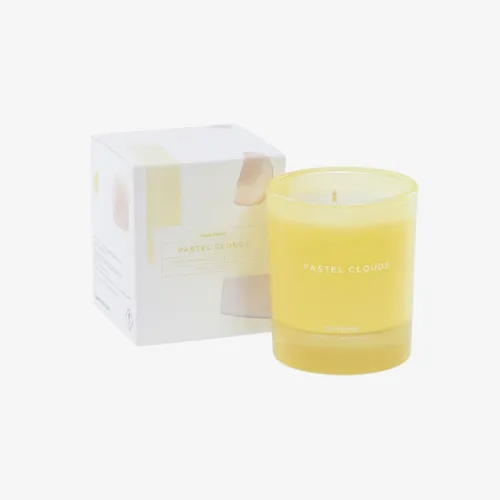Vela aromática Pastel Clouds 180 gr en Amarillo - Velas y Portavelas, Uruguay | Kavehome