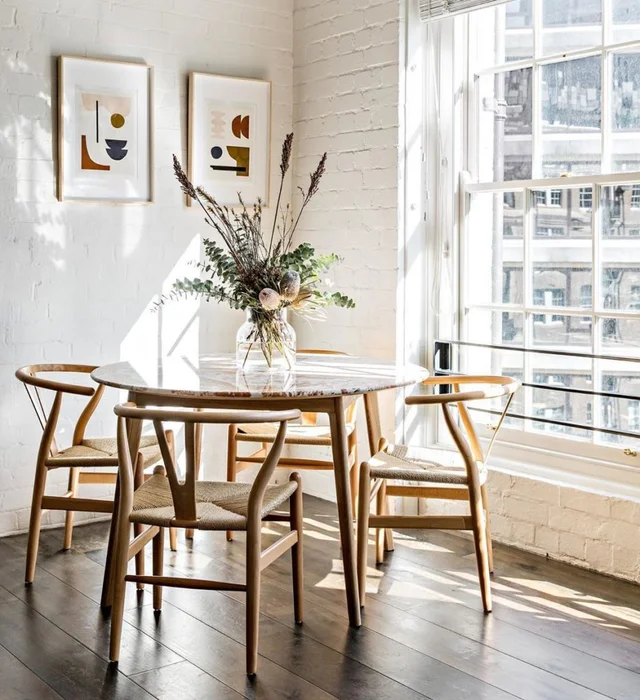 Silla Wishbone en Madera natural - Sillas, Uruguay | Unsi, vista 2