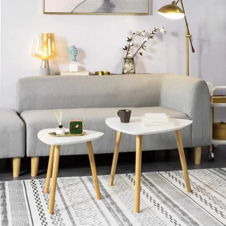Set de mesas de living Ankor en Blanco - Mesas de living, Uruguay | La Cueva Muebles, vista 14