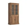 CRISTALERO BIBLIOTECA 2PTS VID+2 PTS MAD MEX056 OS en Madera natural - Aparadores y recibidores, Uruguay | Alfa Ventas, vista 2 de 4