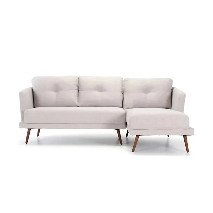Sillón Con Chaise - Trinidad - 3 Cuerpos - Izquierdo - Beige en Beige - Sillones y sofás, Uruguay | Ecowood