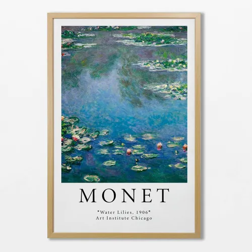 Monet - Water lilies en Multicolor - Láminas, Uruguay | La Cuadrería