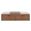 Cama Madera Maciza Con Cajones - 1 plaza - Linea beauty - Marrón - Dormitorio, Uruguay | Ecowood, vista 3 de 4