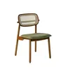 Silla De Comedor Rattan-y-madera Verde Danielle en Verde - Sillas, Uruguay | Divino, vista 2 de 2