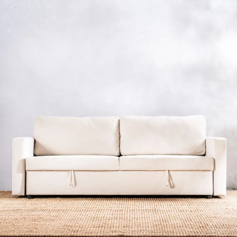 Sillón Cama Kirsten 3 Cuerpos Beige en Beige - Sillones y sofás, Uruguay | Aihaus