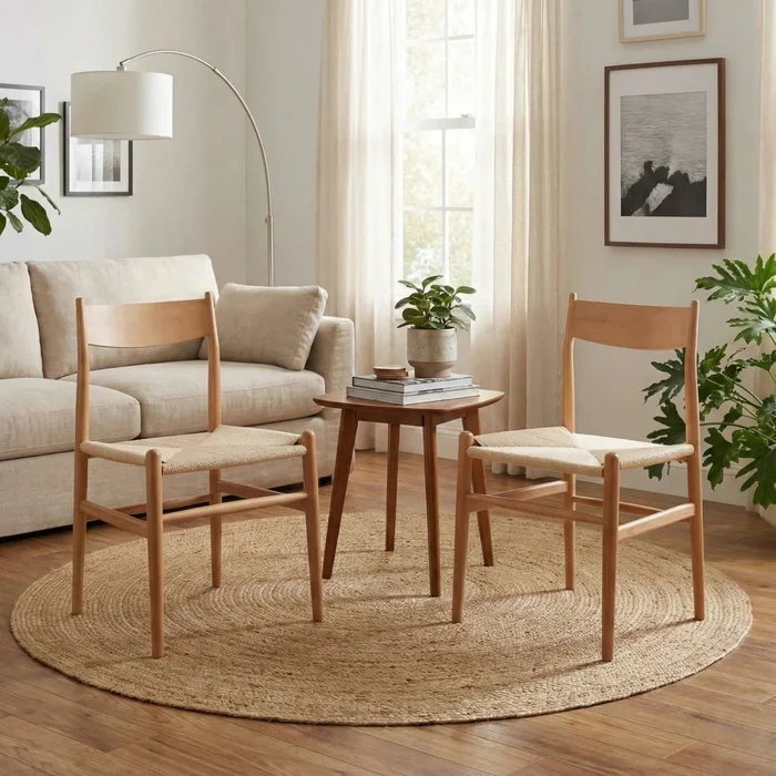 Silla de Comedor Madera natural Beige Portugal - Línea Serena en Beige - Sillas, Uruguay | Ecowood, vista 3