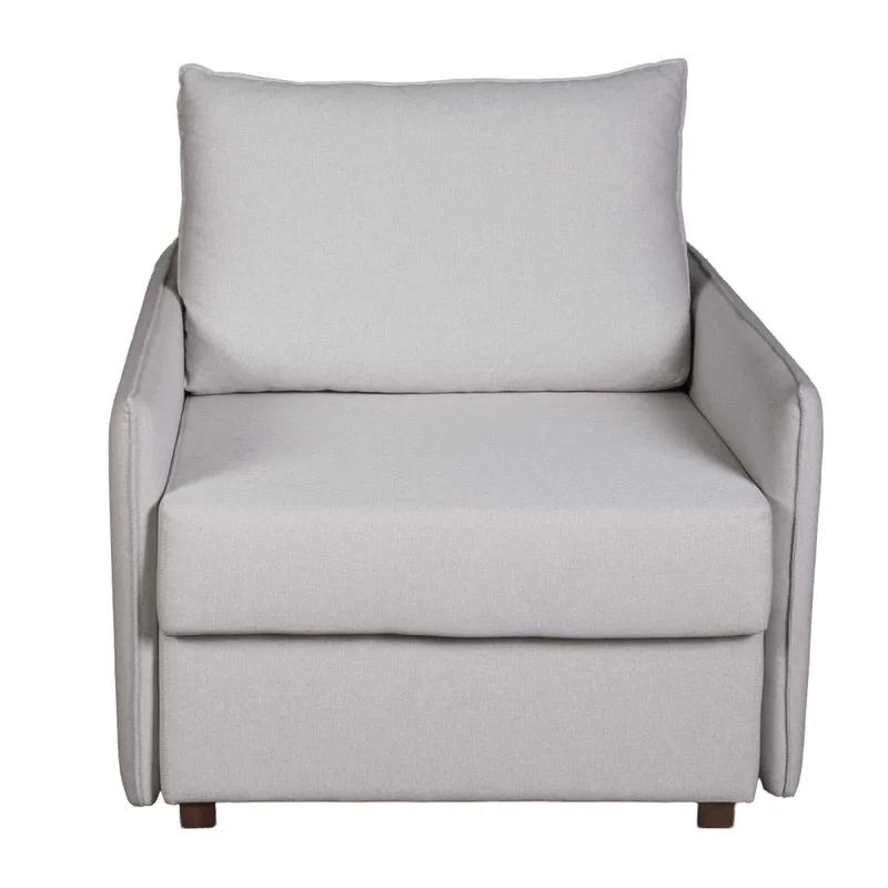 Sofá Cama 1 Cuerpo Tela Gris Lucca en Gris - Sillones y sofás, Uruguay | Divino, vista 4