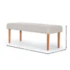 Banqueta Romina - Tela Aquaclean - A fabricar en Beige - Butacas, banquetas y puffs, Uruguay | NYR, vista 3 de 3