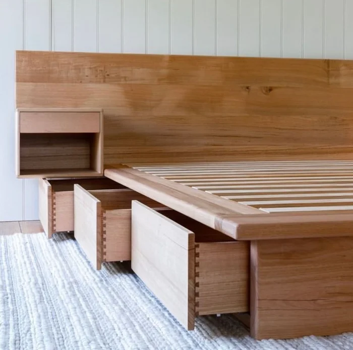 Cama Berna en Madera natural - Dormitorio, Uruguay | Treehouse Deco, vista 2