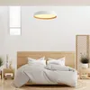 Luminaria led suspender blanca y madera 48W dimerizable, 50cm en Multicolor - Lámparas colgantes, Uruguay | Iluminica, vista 4 de 6