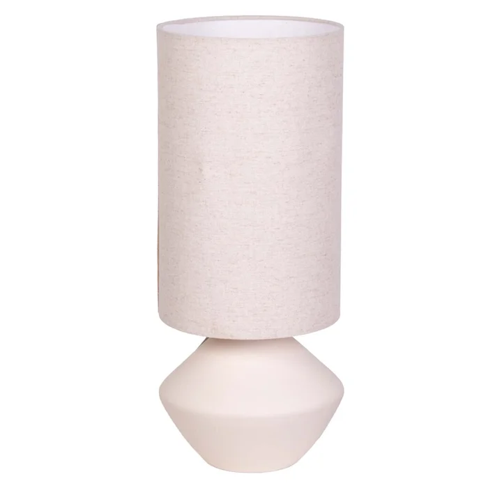 Lámpara De Mesa Ml2591 Blanco Cerámica Ml259176 en Blanco - Lámparas de mesa, Uruguay | Divino