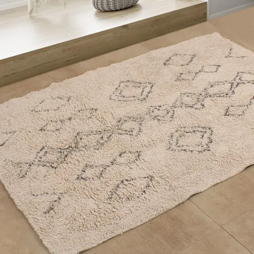 Alfombra Natural Algodón 100×150 en Beige - Alfombras, Uruguay | Tiendas Montevideo
