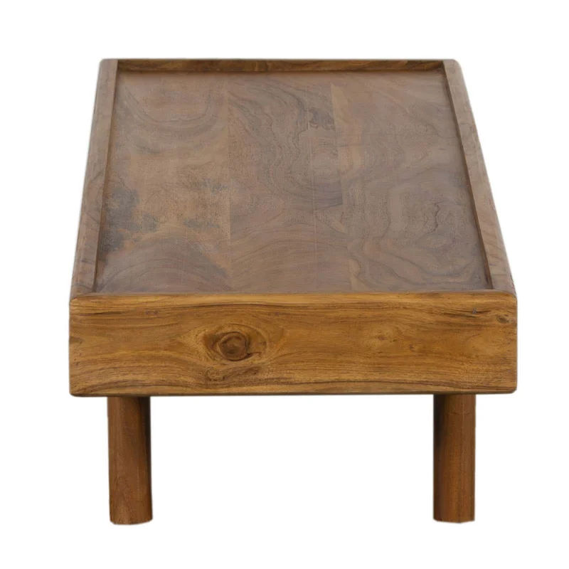 Mesa Ratona Madera Marron Vintage Castaño en Marrón - Mesas de living, Uruguay | Divino, vista 7
