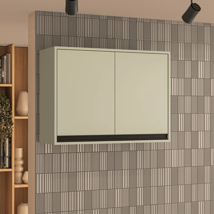 Aereo Modular Alto 2 Puertas Con Estante Mdp en Gris - Muebles, Uruguay | Soy Hogar, vista 2