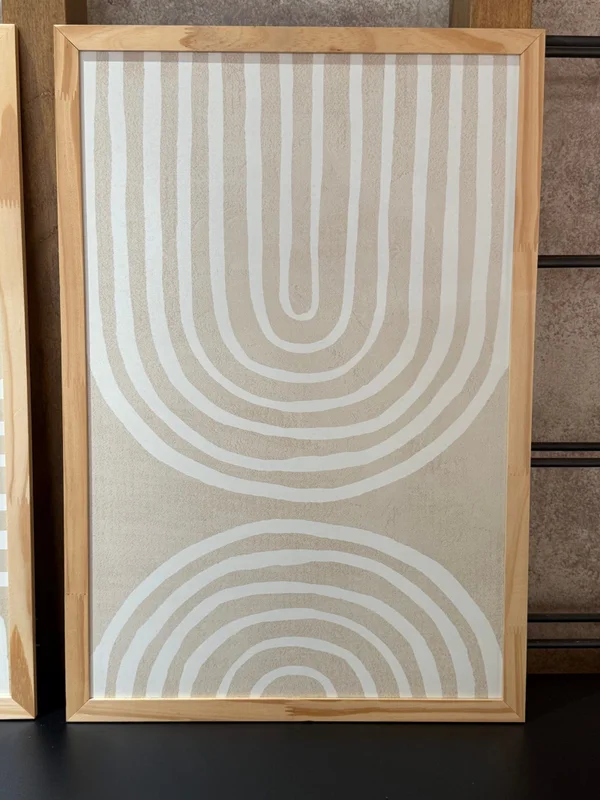 Kit 2 Cuadros – Abstracto Beige – 40 x 60 en Beige - Decoración de pared, Uruguay | Berna Home, vista 4