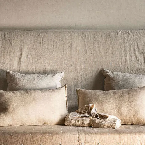 RESPALDO ALMA - LINO CRUDO - 1.90 MTS en Beige - Respaldos de cama, Uruguay | La Iberica