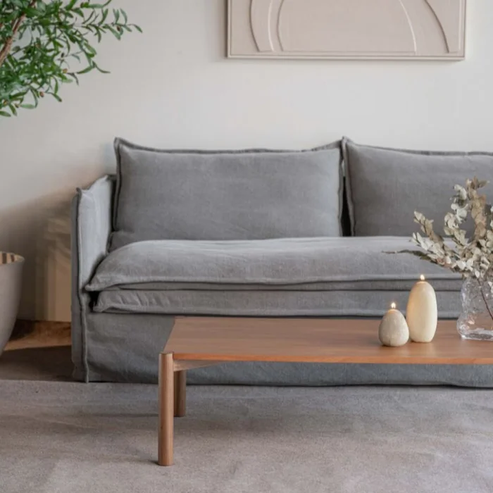 Sofá Confortare - 2 Cuerpos / Gris en Gris - Sillones y sofás, Uruguay | Fábrica Italiana