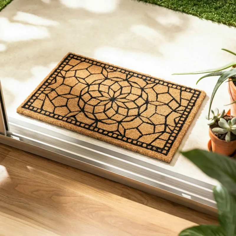 Felpudo Fibras de Coco Mandala - Textiles, Uruguay | Arredo, vista 3