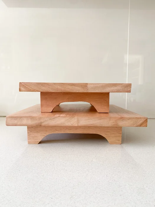 Base cuadrada de madera 30x30cm - Decoración, Uruguay | Dreams On Time
