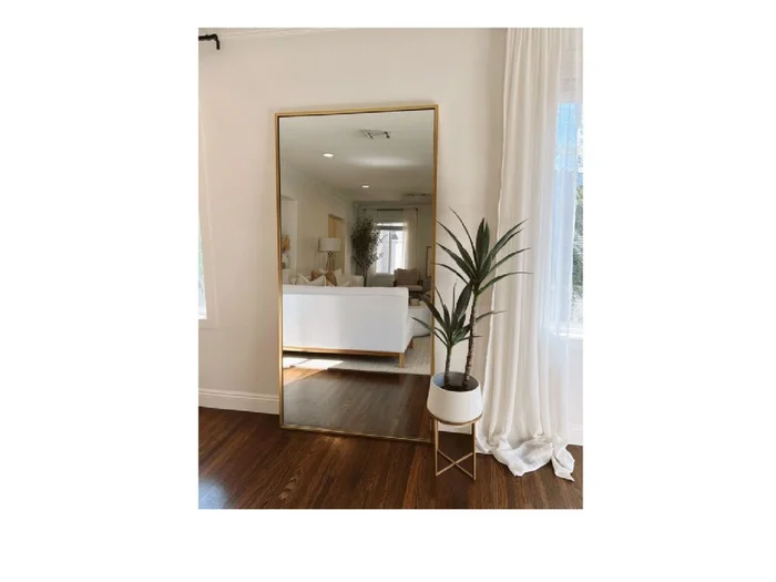 Espejo Marco Hierro Dorado 1.90 m en Dorado - Espejos, Uruguay | Finkel