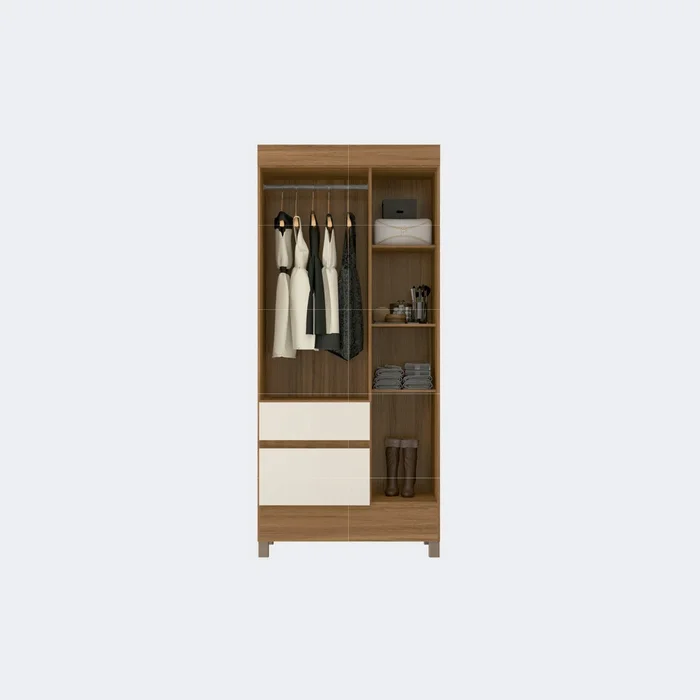 ROPERO 3P WIND - ALMENDRA OFF WHITE 32860/140 - Roperos y placares, Uruguay | Rosas Hermanos, vista 2