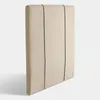 RESPALDO 1 PLAZA (0.90 MTS) - LISO TAPIZADO BEIGE C/LISTON CAMEL en Beige - Respaldos de cama, Uruguay | Champagne Home, vista 4 de 5