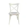SILLA CROSS 46x42x87CM ASIENTO EN MADERA BLANCO en Blanco - Sillas, Uruguay | Koz, vista 1 de 3