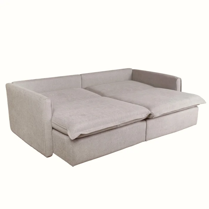 Sofá Cama 3 Cuerpos Tela Natural-beige Verona Beige en Beige - Sillones y sofás, Uruguay | Divino, vista 4