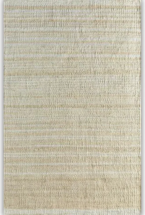 ALFOMBRA YUTE EUCALYPTUS BLANCO en Blanco - Textiles, Uruguay | Sentido Jose Ignacio
