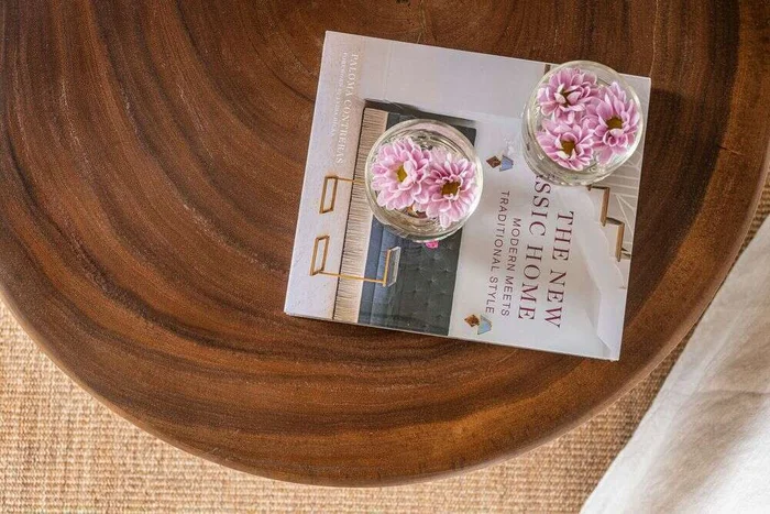 MESA ALMOND - SUAR TOSTADO - DIAMETRO 70 CMS en Marrón - Mesas de living, Uruguay | La Iberica, vista 5