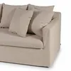 Sofá Summer con Funda - Tela Rústica - 3 cuerpos - TD5263-1636 (Capuccino) en Beige - Sillones y sofás, Uruguay | NYR, vista 4 de 5