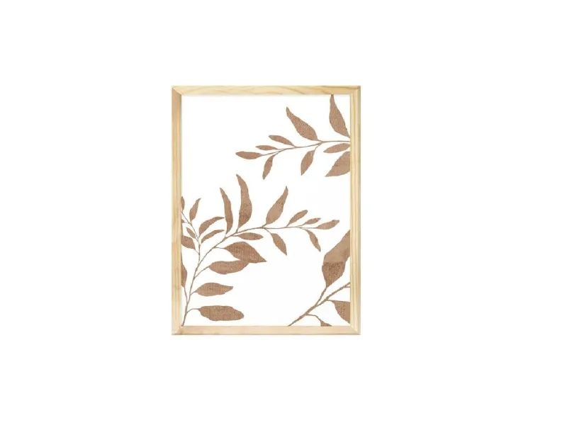 Lámina con Marco de Madera en Madera natural - Decoración de pared, Uruguay | Finkel