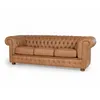 Sofá Chesterfield Novo - Cuero Advanced - 3 cuerpos - Mostarda en Beige - Sillones y sofás, Uruguay | NYR, vista 1 de 6
