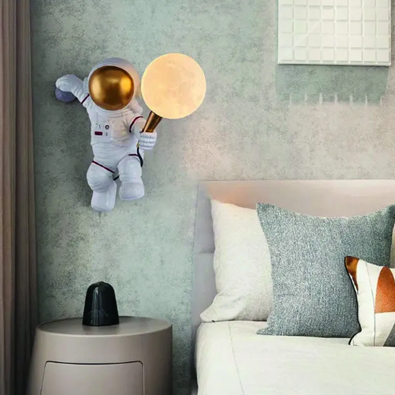 Luminaria lampara de pared astronauta en Blanco - Iluminación, Uruguay | Decotech