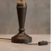 Lampara de mesa de hierro con pantalla, Uruguay | Que Sal Muebleria, vista 6 de 8