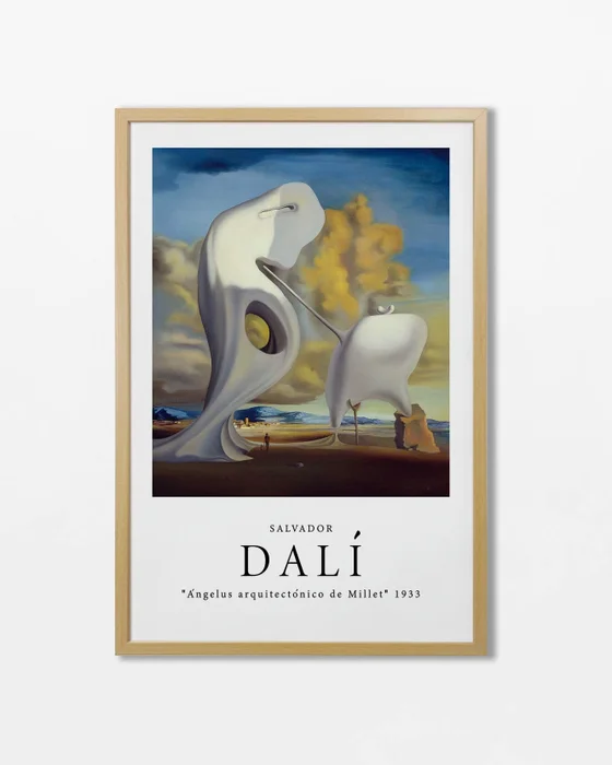 Salvador Dali - Ángelus arquitectónico de Millet en Multicolor - Láminas, Uruguay | La Cuadrería